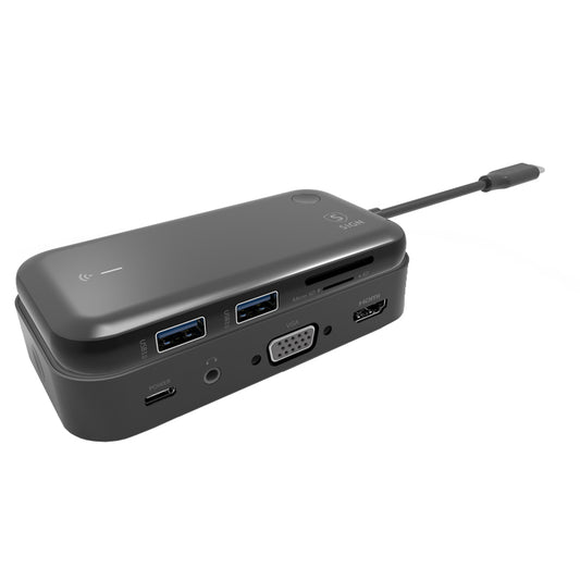 Rozbočovač USB-C SiGN, 1 x USB-C - 1 x HDMI - 1 x VGA - 1 x 3,5 mm Jack, čierny SN-TVBT01 SN-TVBT01