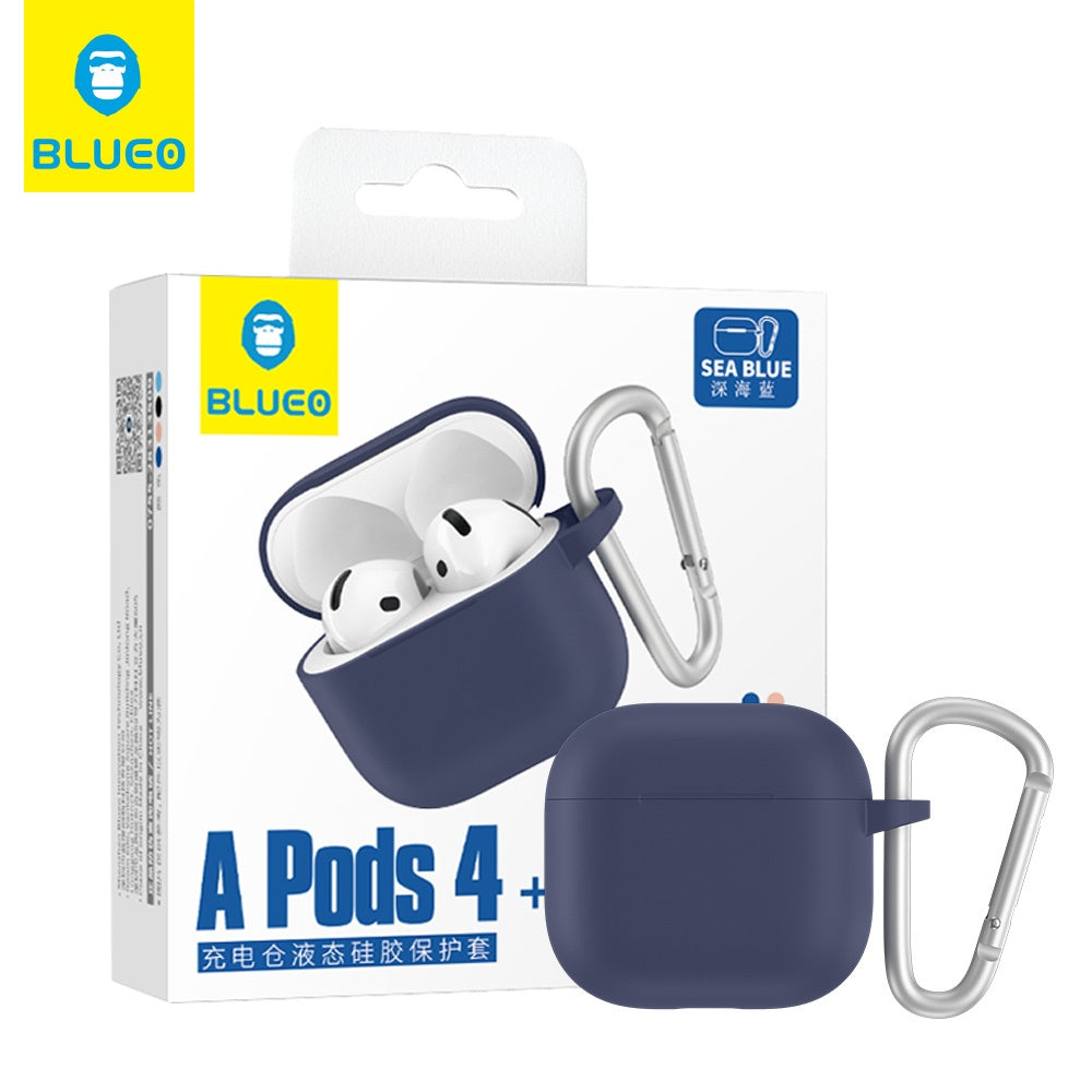 Obal Blueo Liquid pre Apple AirPods 4, námornícka modrá