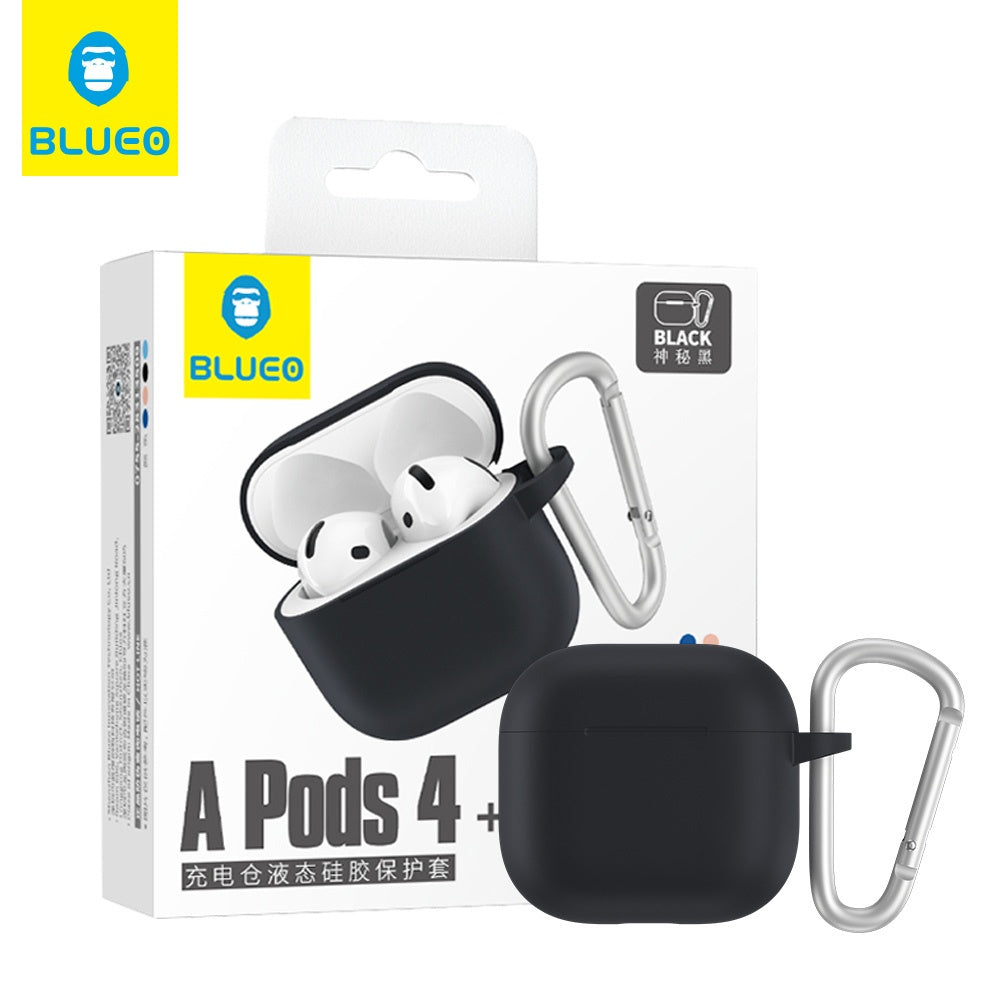 Obal Blueo Liquid pre Apple AirPods 4, čierny