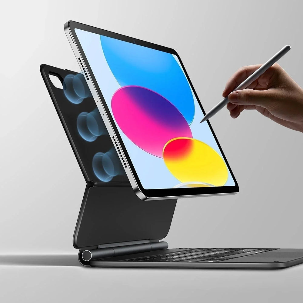 Puzdro s klávesnicou pre Apple iPad (2025) / (2022), ESR, Rebound, Biela