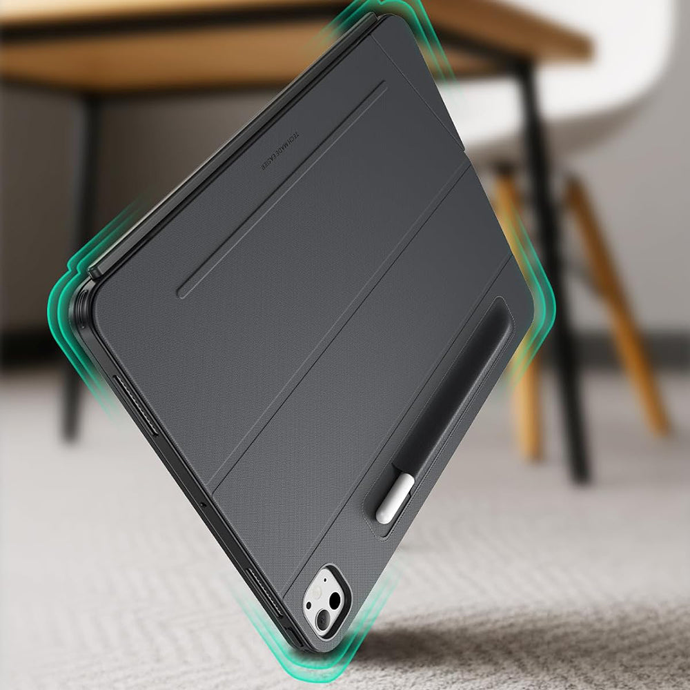 Puzdro s klávesnicou pre Apple iPad Air 13 (2025) / Air 13 (2024), ESR, Shift, Sivé