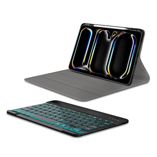 Obal s klávesnicou pre Apple iPad Pro 11 (2024), Techsuit, CozyTab, čierny