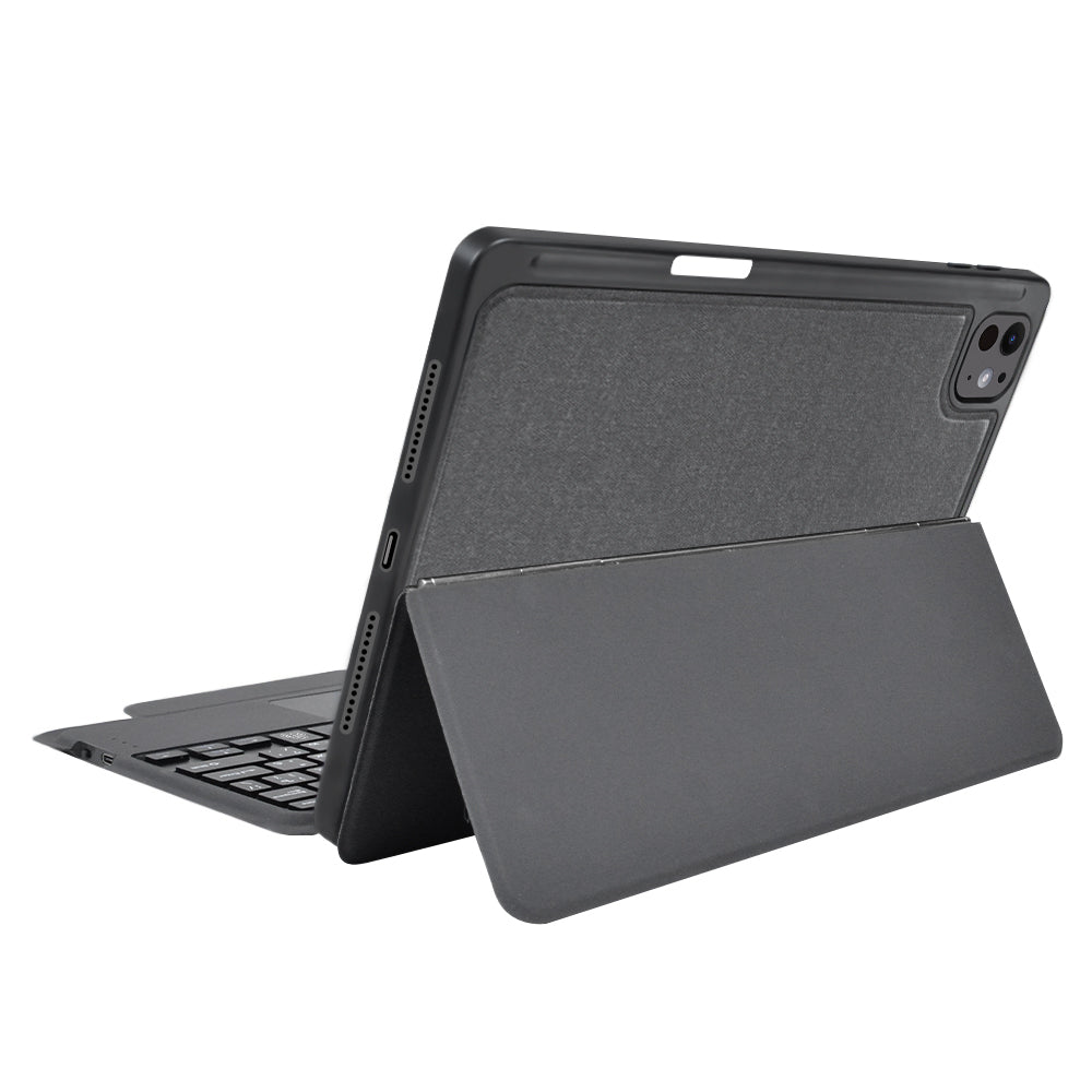 Obal s klávesnicou pre Apple iPad Pro 11 (2024), Techsuit, KeyTab Pro, čierny