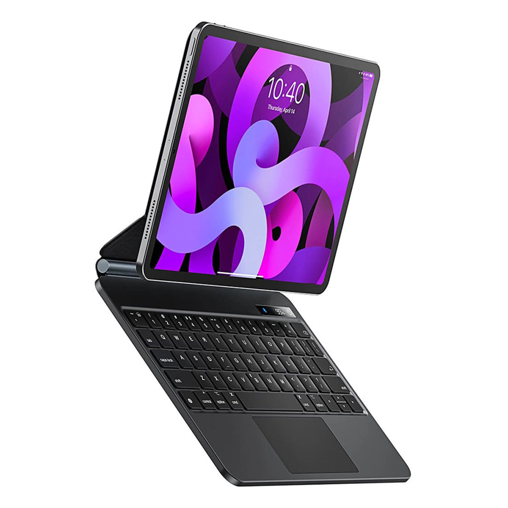 Puzdro s klávesnicou pre Apple iPad Pro 12.9 (2022) / Pro 12.9 (2021) / Pro 12.9 (2020) / Pro 12.9 (2018), Baseus, Brilliance, Sivé