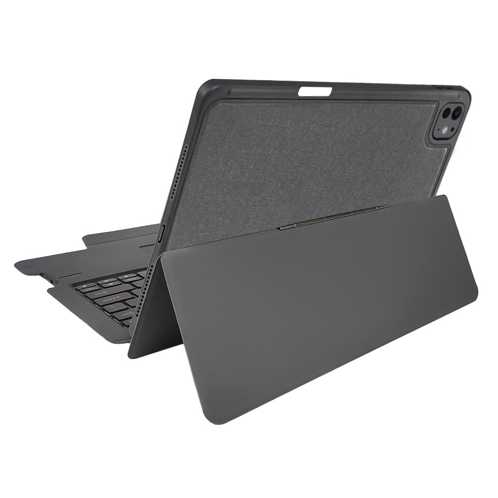 Obal s klávesnicou pre Apple iPad Pro 13 (2024), Techsuit, KeyTab Pro, čierny