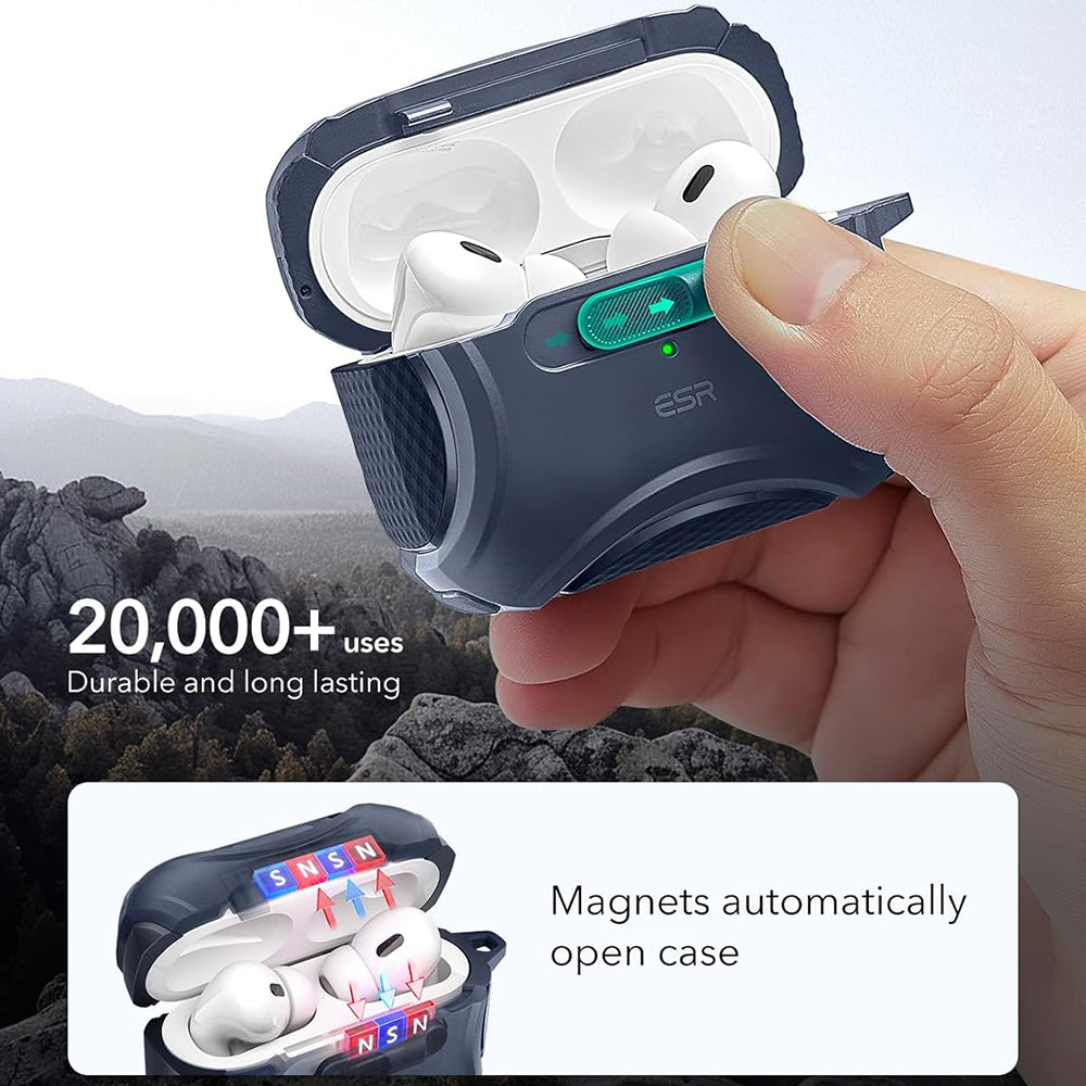 Puzdro ESR Cyber pre Apple AirPods Pro Series, Modré