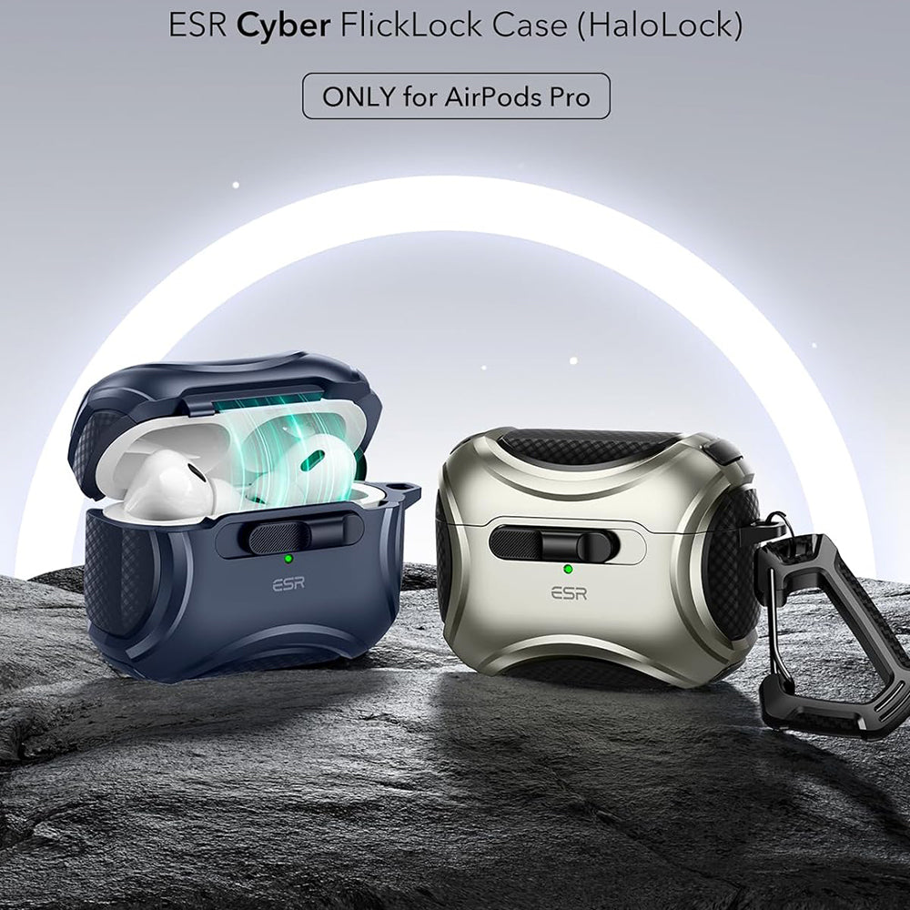 Puzdro ESR Cyber pre Apple AirPods Pro Series, Modré