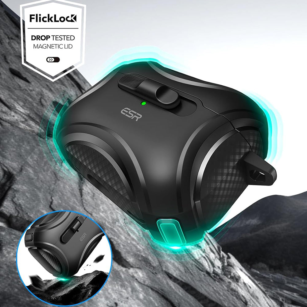 Puzdro ESR Cyber pre Apple AirPods Pro Series, Čierne