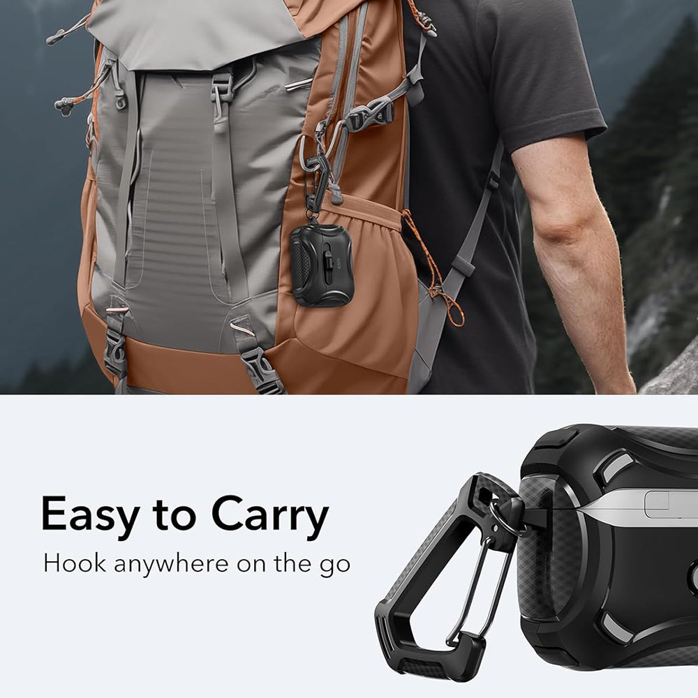 Puzdro ESR Cyber pre Apple AirPods Pro Series, Čierne
