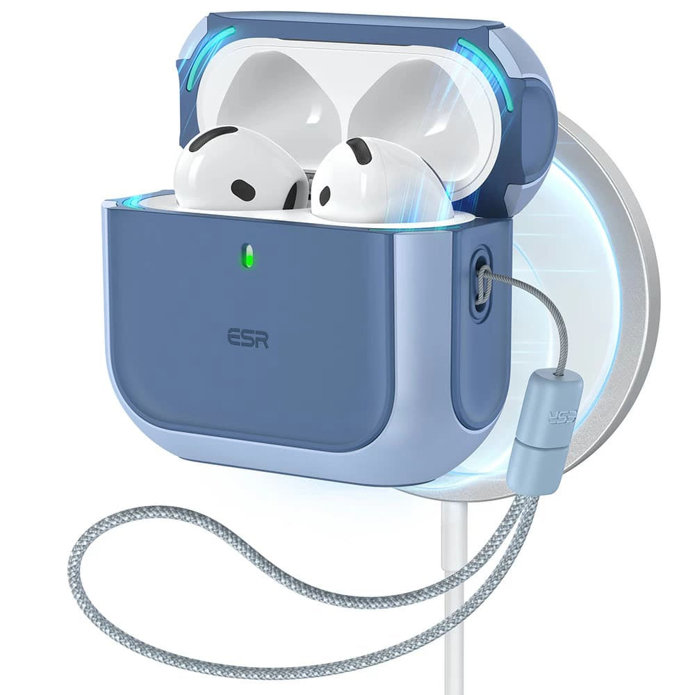 Puzdro ESR Orbit Hybrid pre Apple AirPods 4, modré