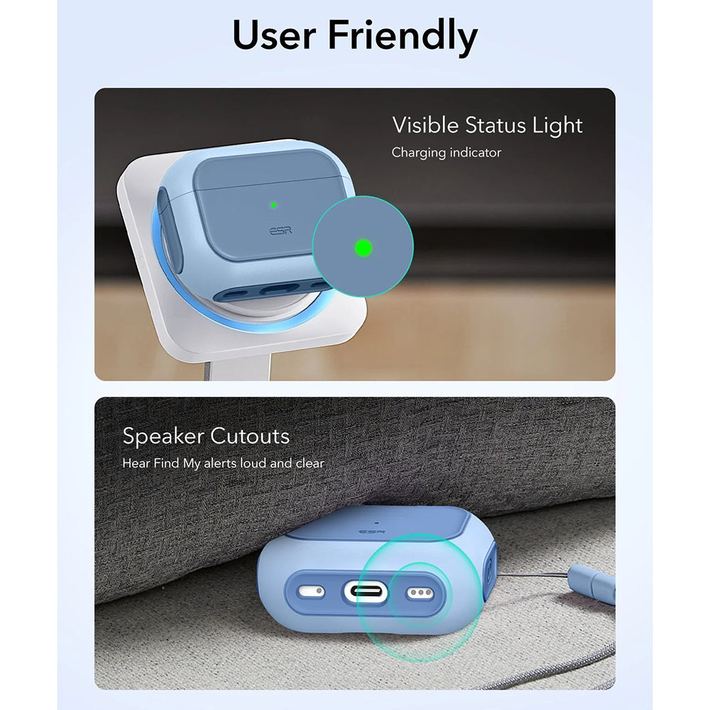 Puzdro ESR Orbit Hybrid pre Apple AirPods Pro 3, modré