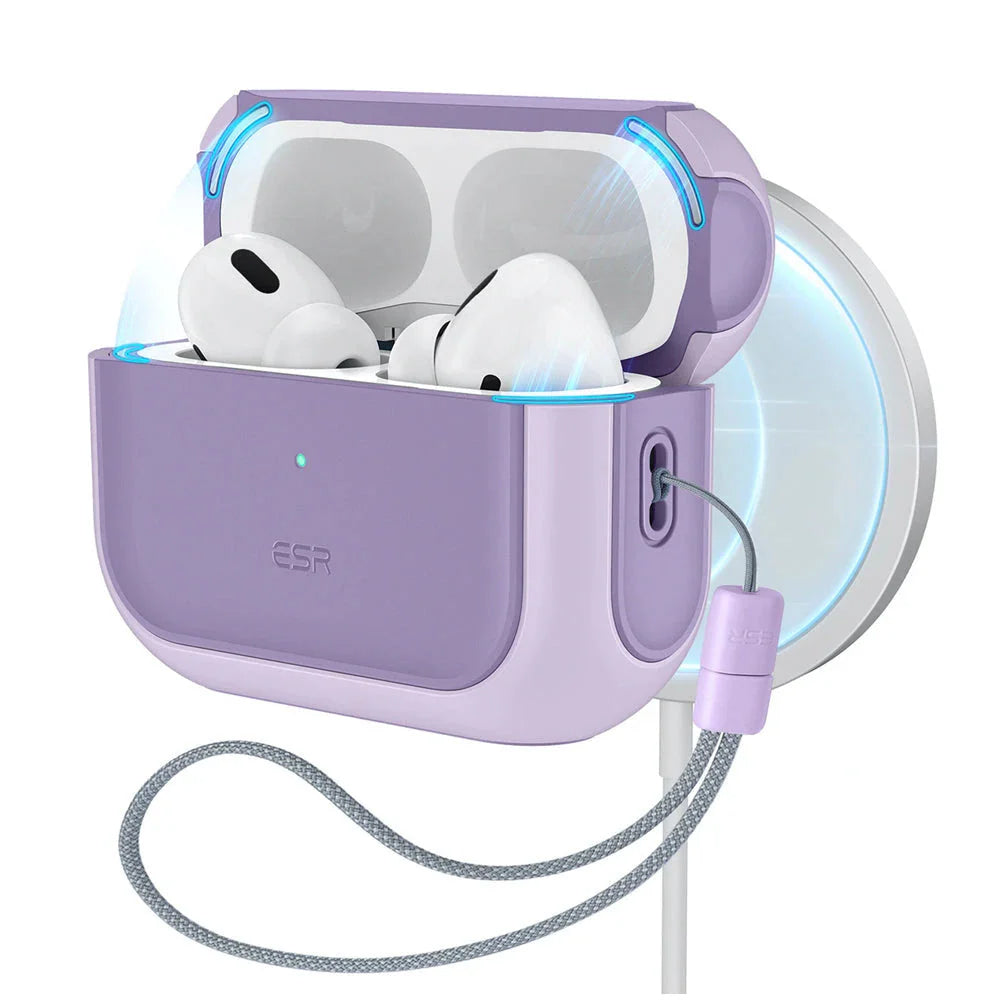 ESR Orbit Hybrid Case for Apple AirPods Pro 3, Purple