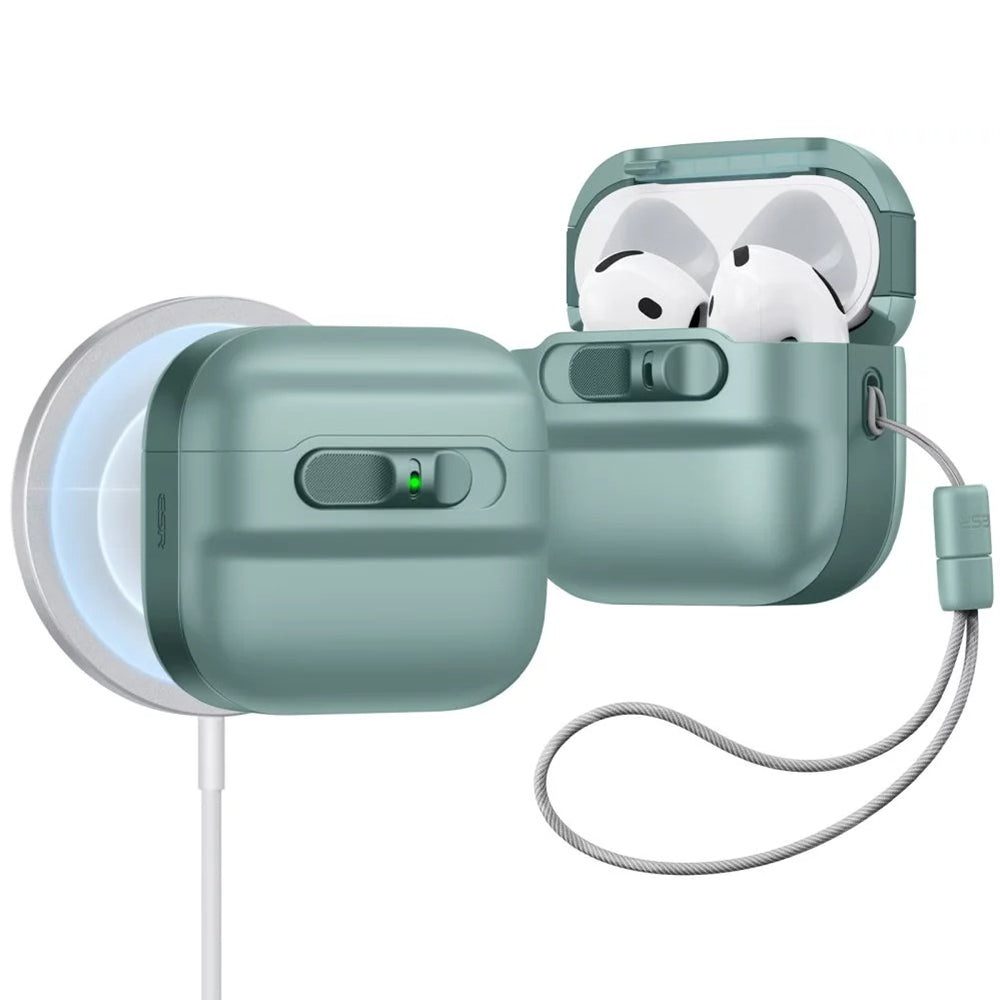 Puzdro ESR Pulse pre Apple AirPods 4, Zelené