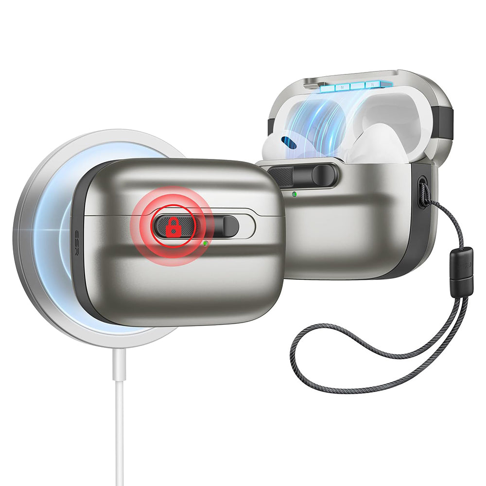 Puzdro ESR Pulse pre Apple AirPods Pro Series, Sivé