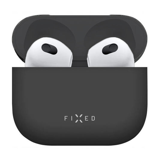 Fixed Silky Case for Apple AirPods 4, Black