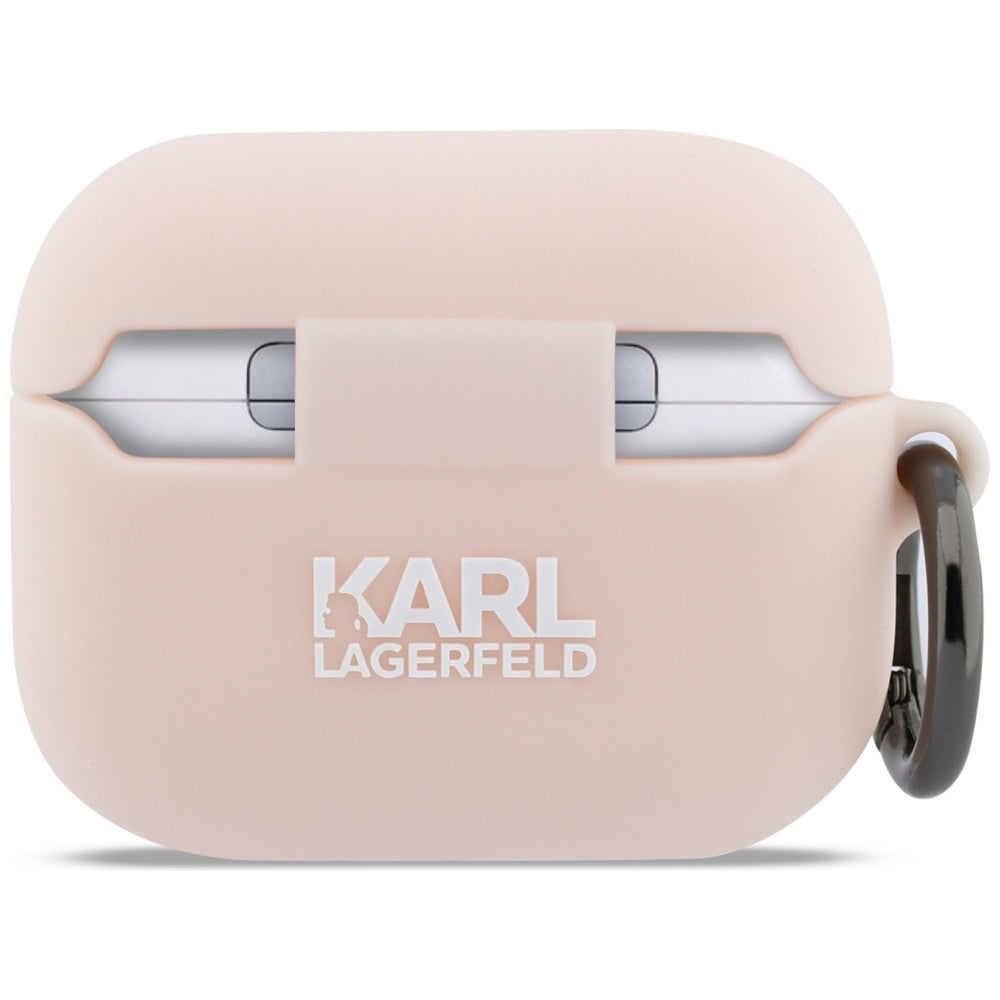 Puzdro Karl Lagerfeld Silicone Choupette's Head 3D pre Apple AirPods Pro 3, Ružové