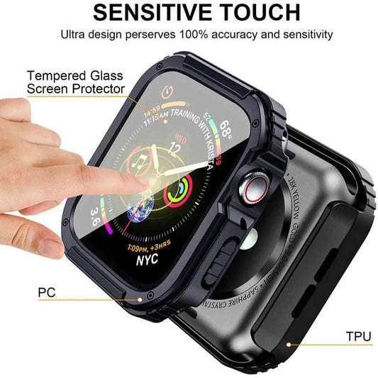 Puzdro Lito Armor 360 pre Apple Watch 38mm Series, modré