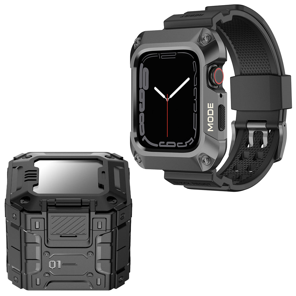 Remienok Lito RuggedArmor pre Apple Watch 44mm Series, Sivý