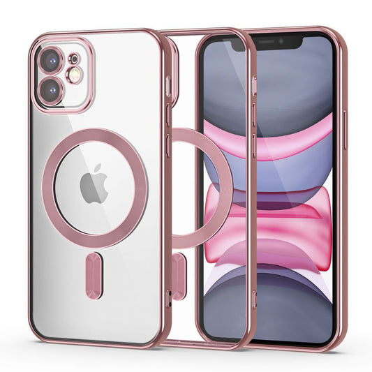 Puzdro MagSafe pre Apple iPhone 11, Tech-Protect, Magshine, zlatoružové