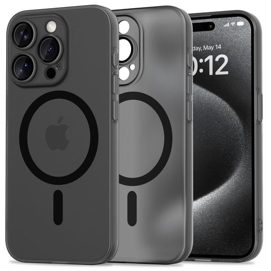 Puzdro MagSafe pre Apple iPhone 15 Pro, Tech-Protect, MagSlim, čierne