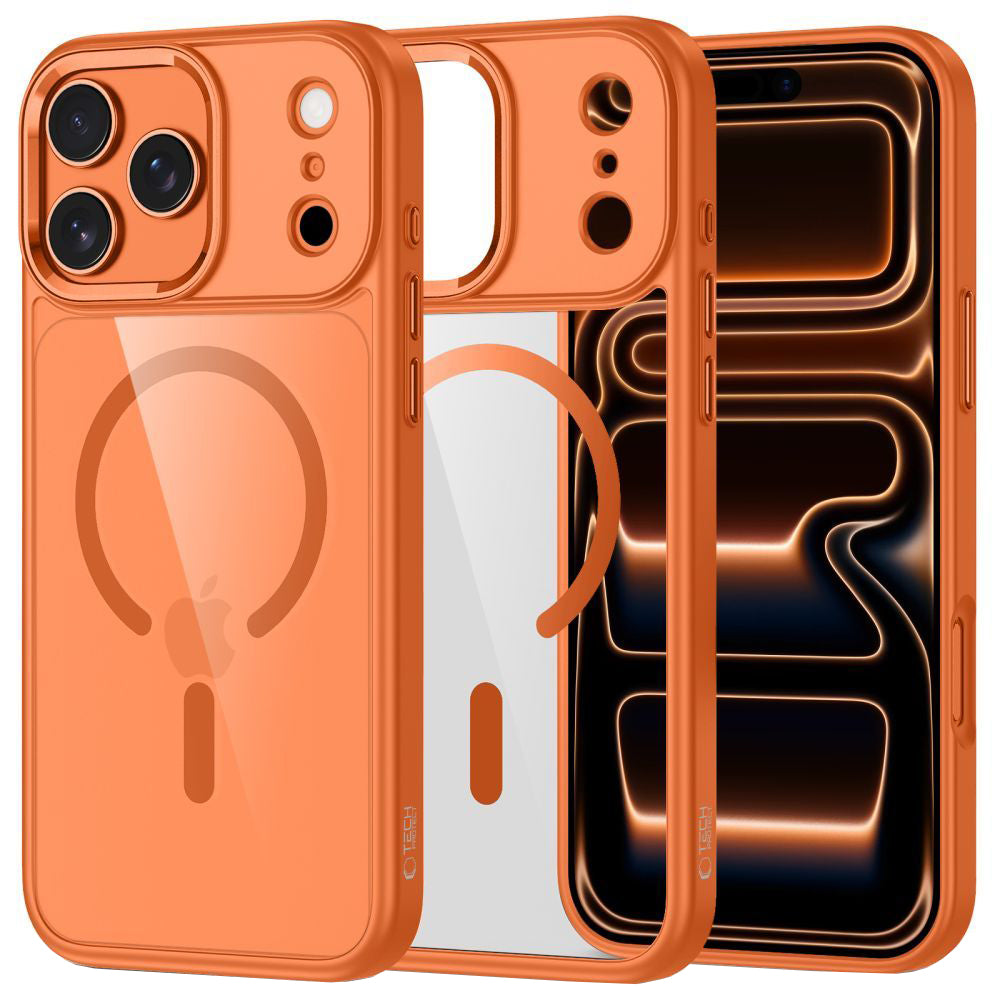 Puzdro MagSafe pre Apple iPhone 17 Pro, Tech-Protect, Magmat, Oranžové