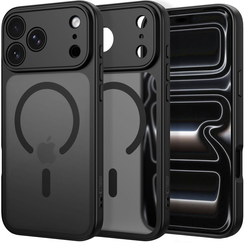 MagSafe puzdro pre Apple iPhone 18 Pro / 17 Pro, Tech-Protect, BasicMag, Matná čierna