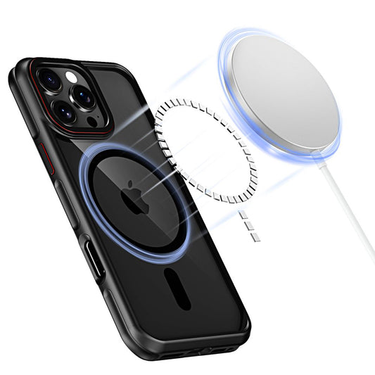 Puzdro MagSafe pre Apple iPhone 16 Pro Max, Tech-Protect, Maghybrid, čierne