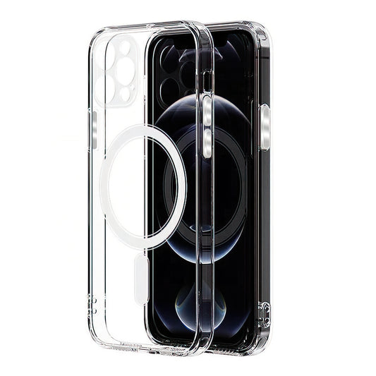 MagSafe puzdro pre Apple iPhone 16 Pro, OEM, priehľadné s ochranou kamery, transparentné