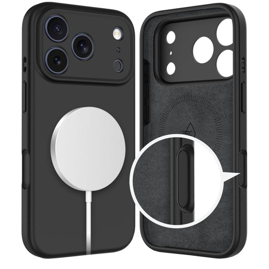Puzdro MagSafe pre Apple iPhone 17 Pro, Tech-Protect, Silikónové, Čierne