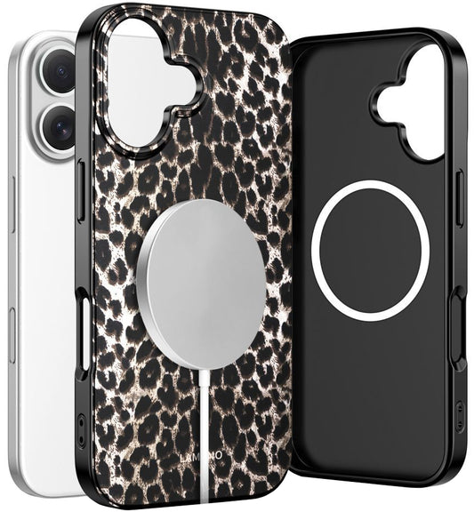 Puzdro MagSafe pre Apple iPhone 17, Tech-Protect, Lamano Leopard, Čierne