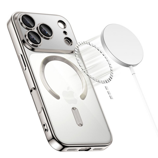 Puzdro MagSafe pre Apple iPhone 17 Pro, Tech-Protect, Magflex, Strieborné