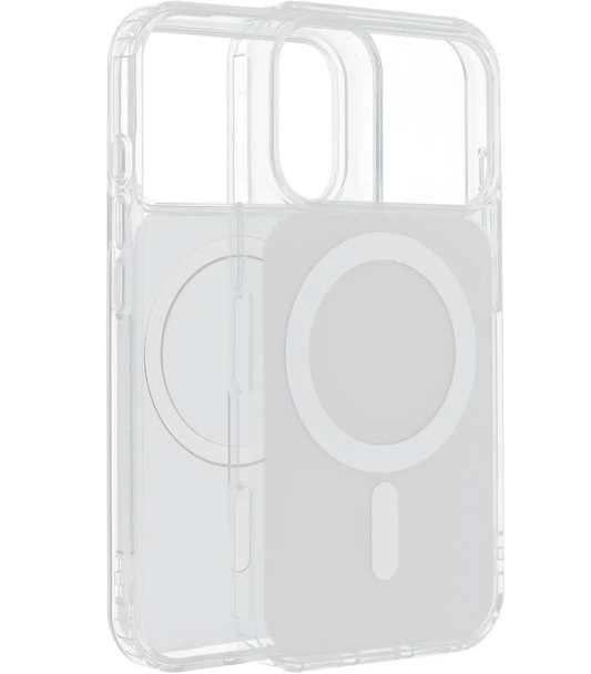 MagSafe kryt pre Apple iPhone 17e / 16e, OEM, Clear Fusion Mag Cover, biely