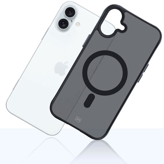 Puzdro MagSafe pre Apple iPhone 16 Plus, 3MK, dymové puzdro MagCase, čierne