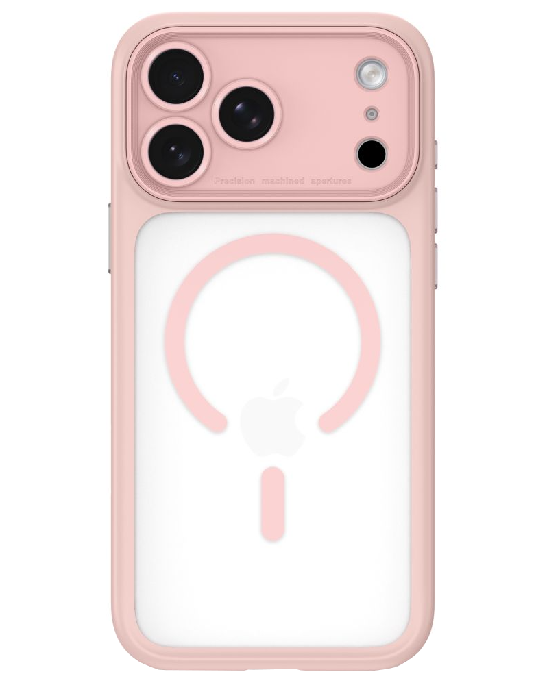 Puzdro MagSafe pre Apple iPhone 18 Pro / 17 Pro, Tech-Protect, MagPeak CC, matná ružová