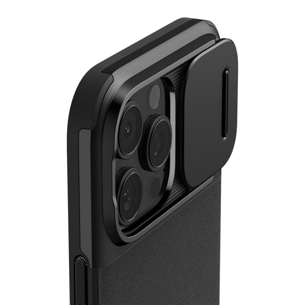 Puzdro MagSafe pre Apple iPhone 16 Pro, Spigen, OPTIK ARMOR, čierne ACS08149