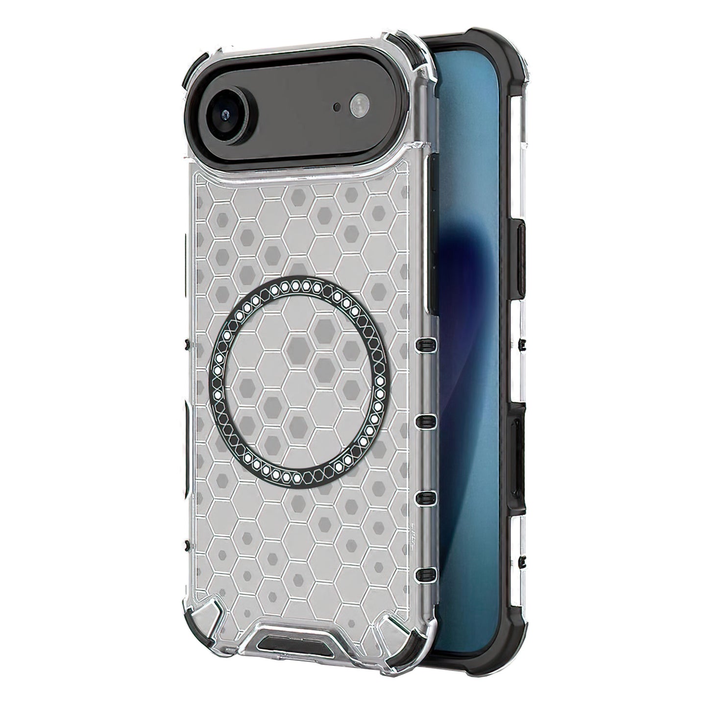 Puzdro MagSafe pre Apple iPhone 17 Air, Techsuit, HoneyComb Shield, Biela
