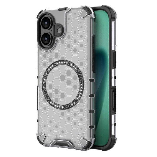 Puzdro MagSafe pre Apple iPhone 17, Techsuit, HoneyComb Shield, Biela