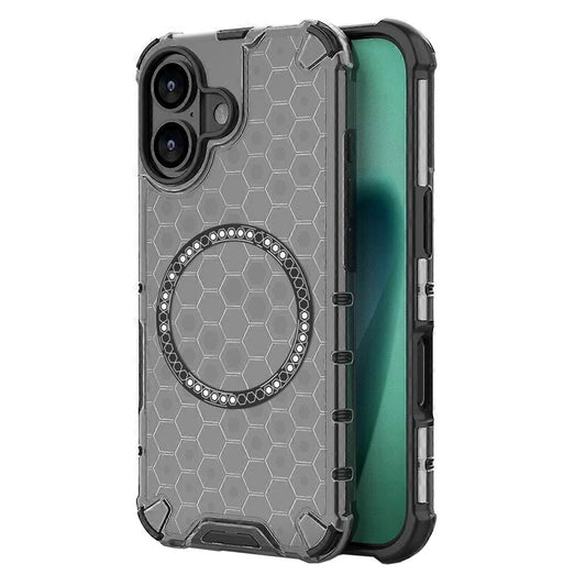 Puzdro MagSafe pre Apple iPhone 17, Techsuit, HoneyComb Shield, Čierne
