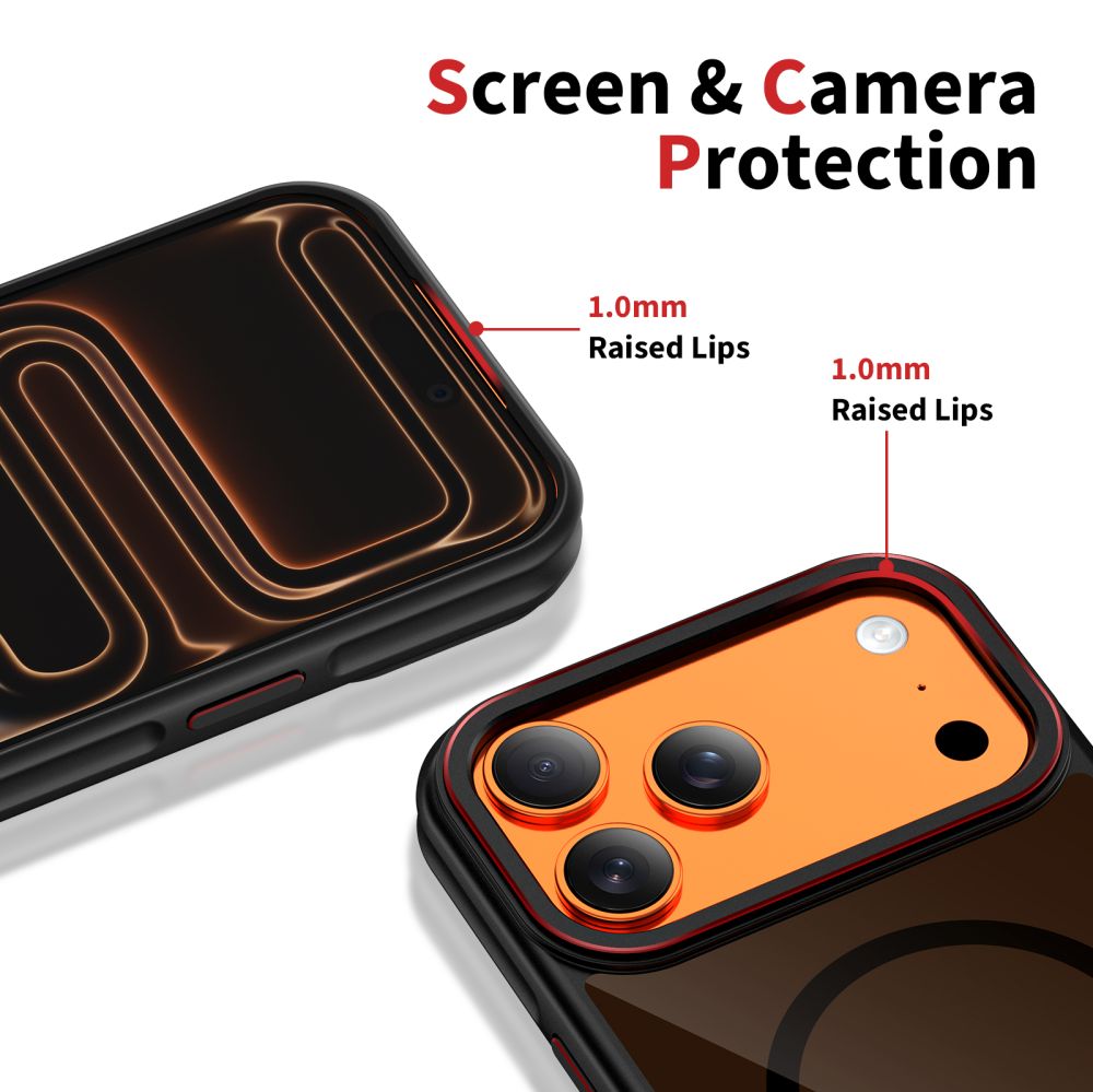 Puzdro MagSafe pre Apple iPhone 17 Pro Max, Tech-Protect, Maghybrid, Čierne