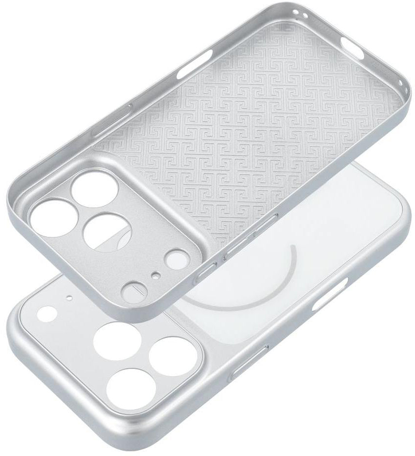 Puzdro MagSafe pre Apple iPhone 18 Pro / 17 Pro, OEM, Make 18, strieborné