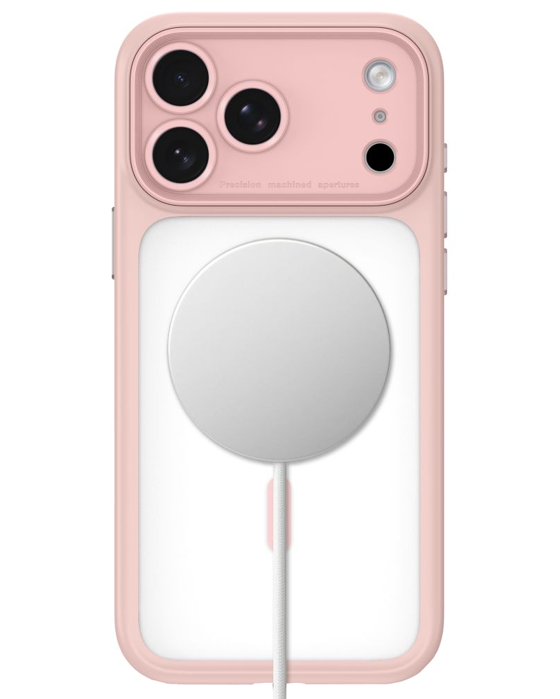 Puzdro MagSafe pre Apple iPhone 18 Pro / 17 Pro, Tech-Protect, MagPeak CC, matná ružová