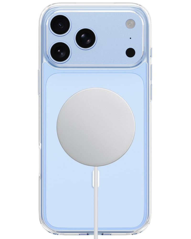 MagSafe puzdro pre Apple iPhone 18 Pro / 17 Pro, Tech-Protect, Flexair Hybrid s ochranným sklom, priehľadné