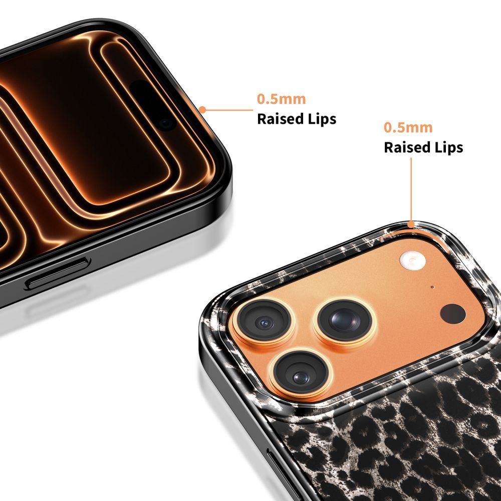 Puzdro MagSafe pre Apple iPhone 17 Pro Max, Tech-Protect, Lamano Leopard, Čierne