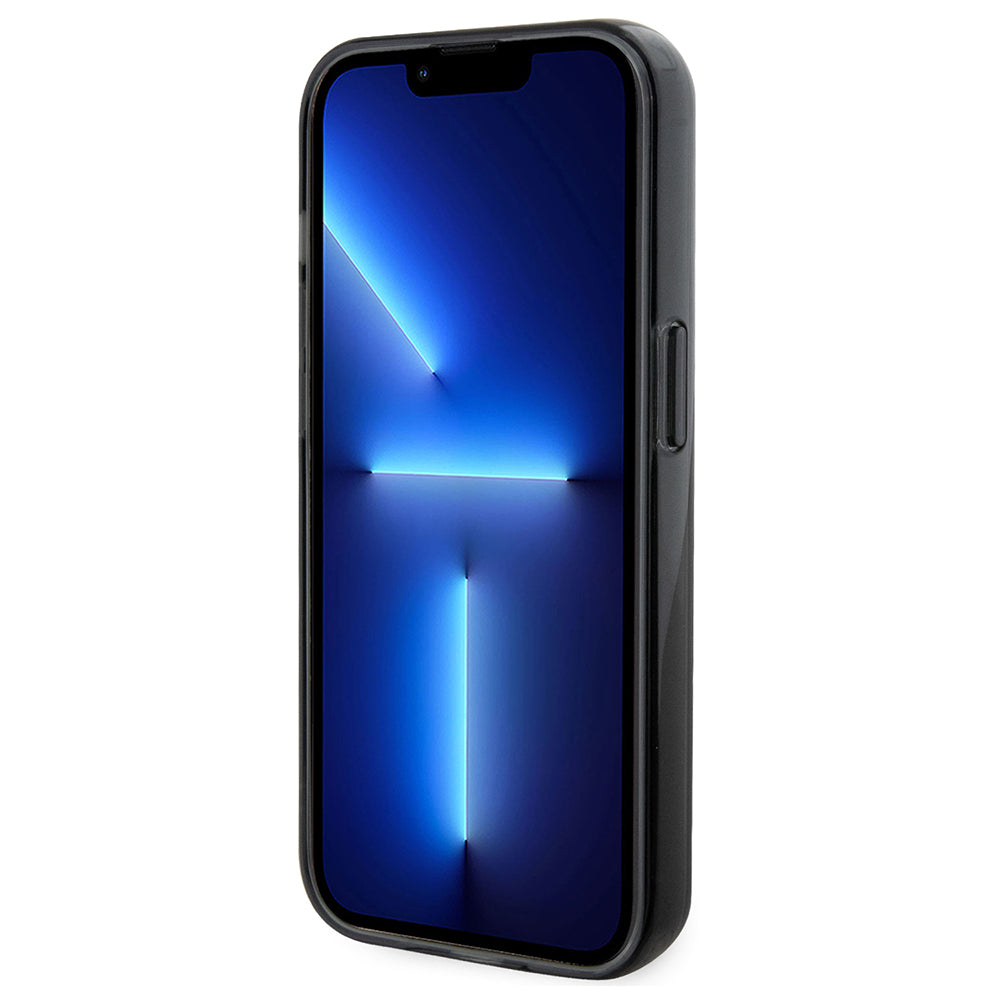 MagSafe Case for Apple iPhone 14 Pro, Karl Lagerfeld, Ring Stand Karl & Choupette, Black