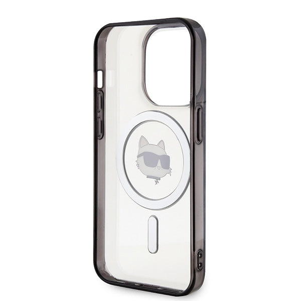 Puzdro MagSafe pre Apple iPhone 15 Pro Max, Karl Lagerfeld, IML Choupette's Head, Priehľadné