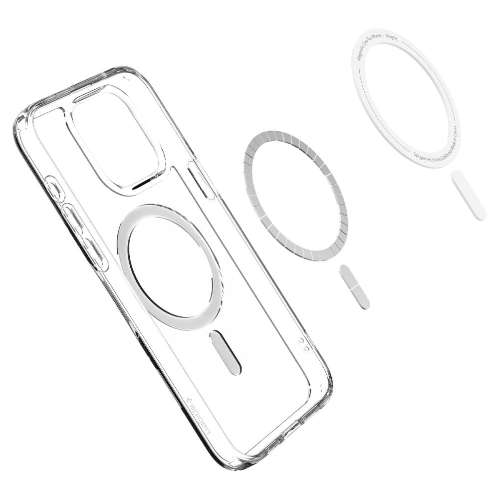 Puzdro MagSafe pre Apple iPhone 15 Pro Max, Spigen, Ultra Hybrid, Čierne ACS06577