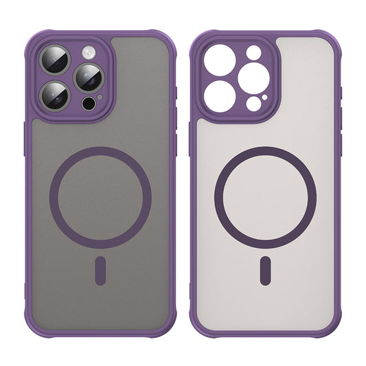 MagSafe puzdro pre Apple iPhone 15 Pro Max, Techsuit, HaloFrost II, Fialová