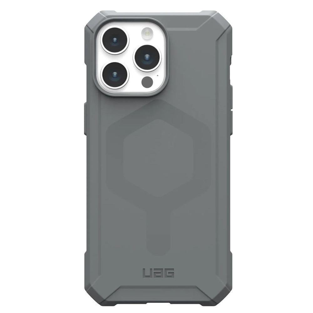 MagSafe puzdro pre Apple iPhone 15 Pro Max, Urban Armor Gear, Essential Armor, Strieborné