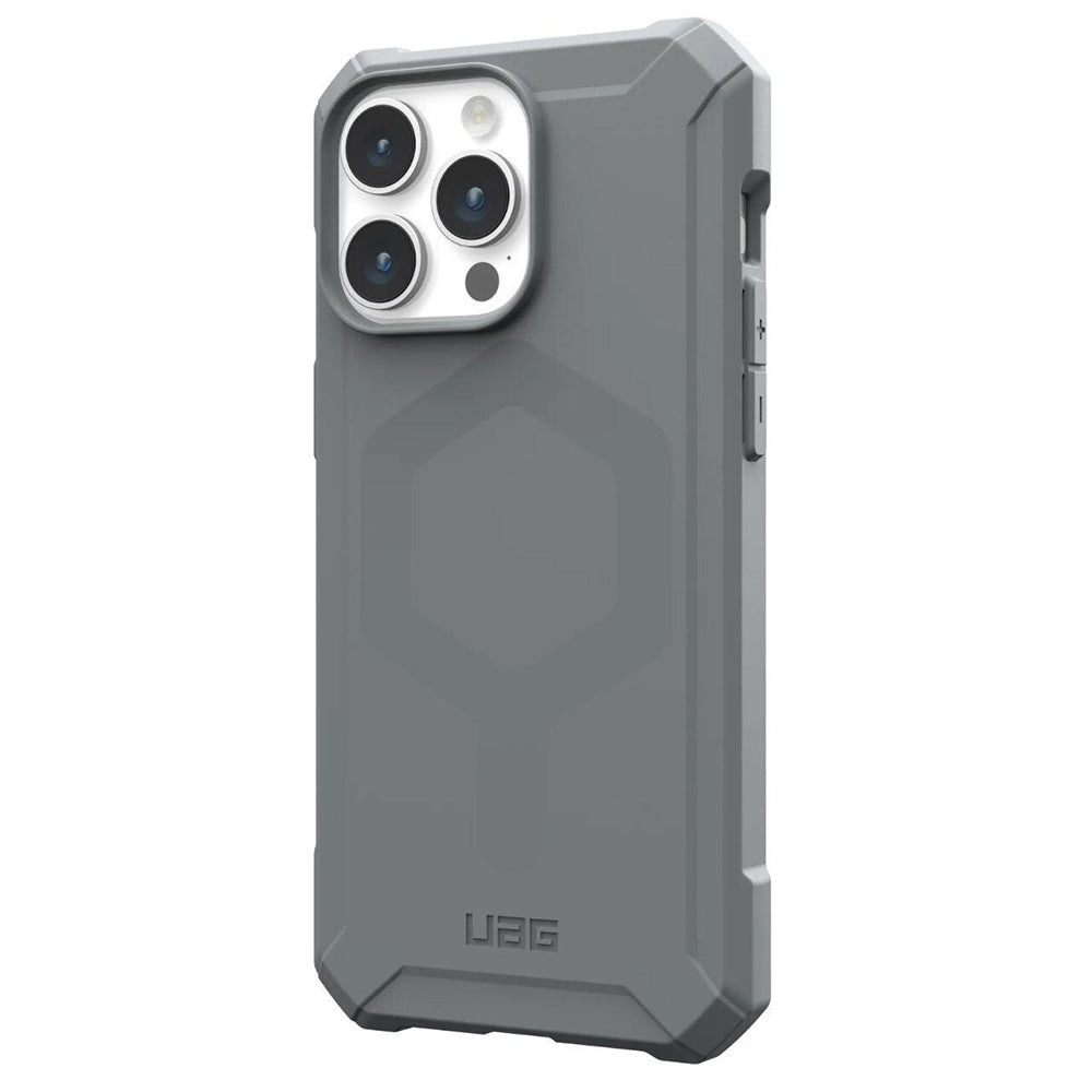 MagSafe puzdro pre Apple iPhone 15 Pro Max, Urban Armor Gear, Essential Armor, Strieborné