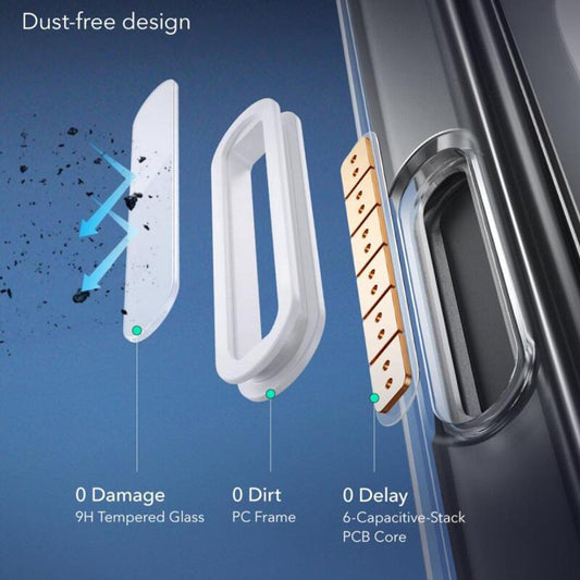 MagSafe puzdro pre Apple iPhone 16, ESR, Classic Hybrid Slide, Čierna saténová